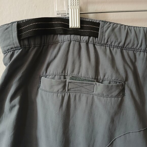 L.L Bean Men's Swimming Trunks Gray Shorts Size Large Pockets Belt Outdoor - Picture 15 of 16